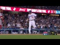 laa@lad utley scores to tie game after trout s error