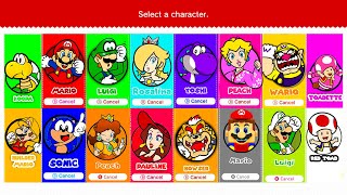 Super Mario 3D World + Bowsers Fury - All Playable Characters and Skins!