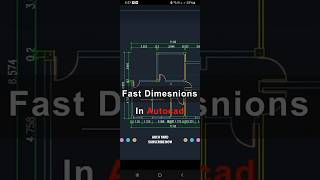 Autocad Tutorial | Fast Dimensions tips, tricks & hacks💡#viral​ #trending​ #shorts​