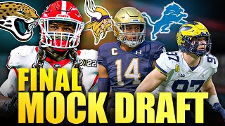 Final 2022 NFL Mock Draft