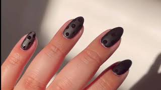 DIY Polka Dot Matte Nails