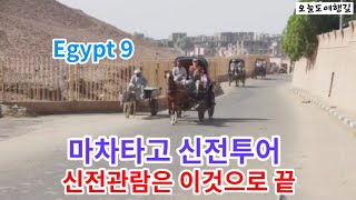 [이집트여행9]마차타고 3대신전 투어/신전관람은 이것으로 끝.  A temple to a carriage.