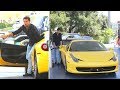 Scott Disick Takes A Cruise In His Bright Yellow Ferrari [2013]