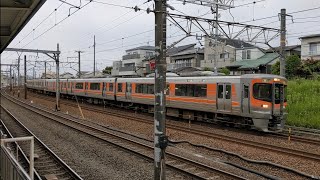 313系S1編成1462M普通列車熱海行き静鉄桜橋駅付近通過警笛あり