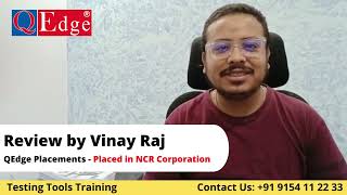 #Testing #Tools Training & #Placement  Institute Review by Vinay Raj |     @qedgetech   Hyderabad