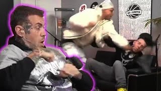Fight Breaks Out LIVE on No Jumper Podcast! (Adam22 Fight Interview)