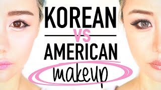 Korean Makeup vs American Makeup Before and After Transformation Tutorial Routine ♥ Wengie