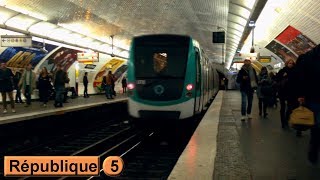 Парижский метрополитен : Репюблик | линия 5  ( RATP MF01 - MF67 )