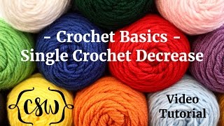 Crochet Basics - Single Crochet Decrease (sc dec)