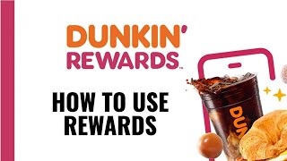 How to use Rewards on Dunkin app (Easy Guide)