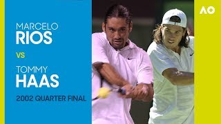 Marcelo Rios v Tommy Haas - Australian Open 2002 Quarter Final | AO Classics