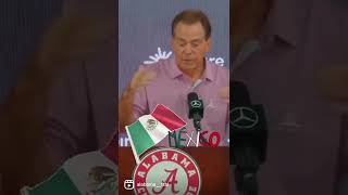Viva Alabama! 🇲🇽 Coach Saban gives a Roll Tide to all the Tide fans in Mexico & Latin America