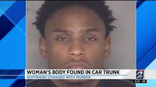 Woman's body found in car trunk, boyfriend charged with murder