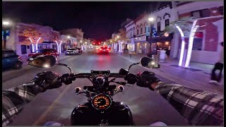 Harley Davidson Saturday Night Ride | POV Sound Only