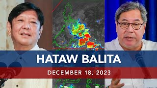 UNTV: HATAW BALITA |  December 18, 2023