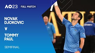 Novak Djokovic v Tommy Paul Full Match | Australian Open 2023 Semifinal