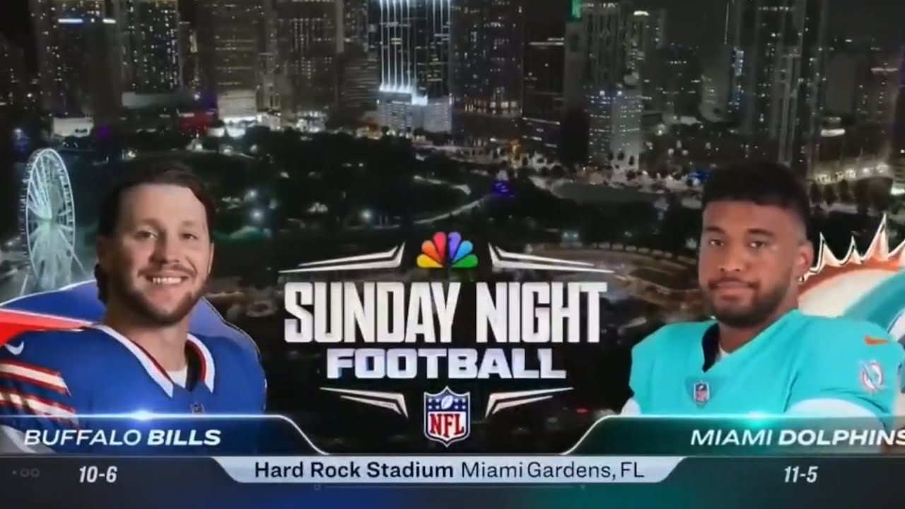 2024 NBC Sunday Night Football Week 18 Intro/Theme (Bills Vs Dolphins ...