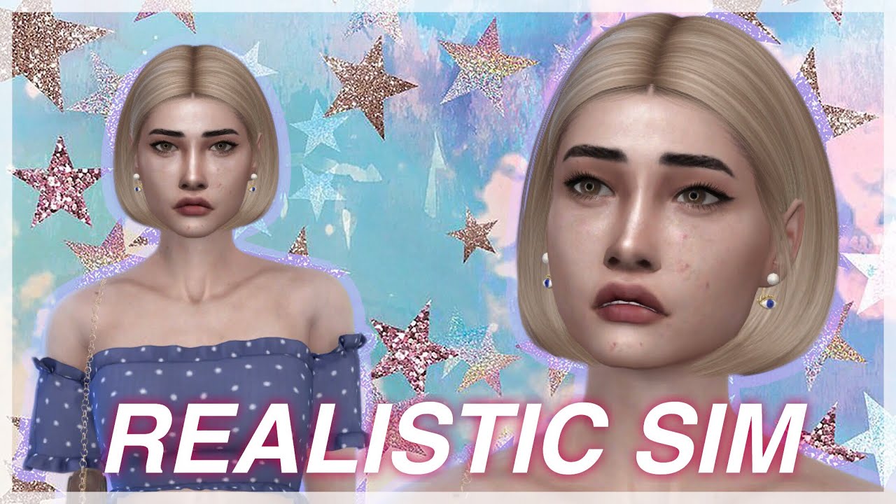 MAKING A REALISTIC SIM ON THE SIMS 4 FULL CC LIST | The Sims 4: Create ...