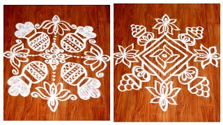 Rangoli/Kolam/Muggu:29 | Dots:15-1 l  Pongal-Sankranthi rangoli