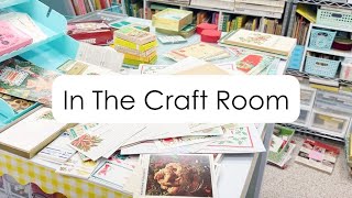 In the Craft Room:  Etsy Shop Christmas Ephemera Kit Sneak Peek, New Studio Organization and More!