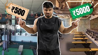 10 Lakh Vs 8 CRORE GYM TOUR - CHEAPEST Vs. MOST EXPENSIVE GYM TOUR !