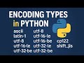 Python - Different character encodings