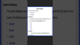 What is Database || SQL Interview Question