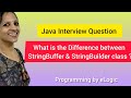 Difference between StringBuffer and StringBuilder in Java | Java Interview Question  3