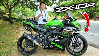 ชุดโช้คหน้า ZX10R จับยัดใส่ ZX25R ปั้มเบรค brembo ดิสคู่ จัดเต็มล้อโต หน้า-หลัง