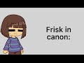 frisk is a minor