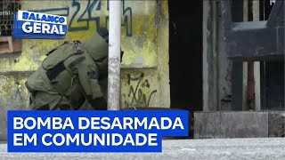 Polícia desarma bomba em comunidade do Rio após operação com quatro mortes; veja