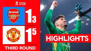 Altay Bayındır PENALTY SAVE | Arsenal vs Manchester United 1-1 (3x5) Highlights | FA Cup 2025