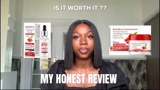 MY HONEST REVIEW ON GOJI BERRY FACE SERUM AND FACE CREAM | IS IT WORTH IT ?? |