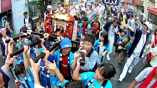 令和元年度坂戸八坂神社夏祭り町内(子供)神輿合同渡御７