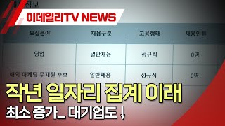 작년 일자리 집계 이래 최소 증가... 대기업도↓ (20241206)