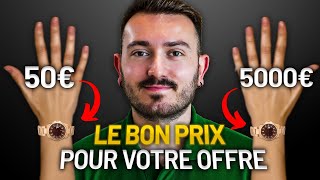 Comment fixer un prix de vente