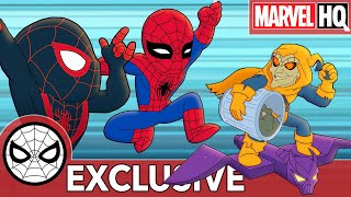 Spidey & Miles Save the City From Trash | Marvel Super Hero Adventures - Sticky Rain | SHORT