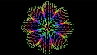 Python Art: Hypnotic Spirals in Vivid Hues #pythonart #turtlegraphics #HypnoticSpirals #python