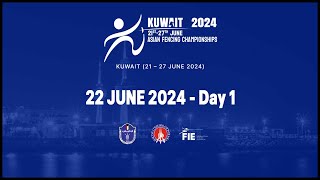 Asian Fencing Championships 2024 - Kuwait (Day 1 - Podium)