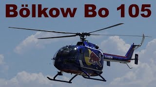 Unlimited helicopter aerobatics - Bölkow Bo 105, Pardubice Airshow 2019