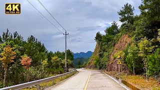 驾车福建周宁县： 陈峭村—楼垶村； 轻松音乐！ 4K Driving in Zhouning, Fujian