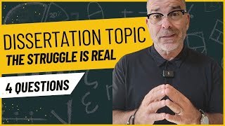 The PERFECT Dissertation TOPIC?  Watch THIS to Find YOURS!!