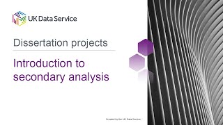 Online workshop: Dissertation projects: Introduction to secondary analysis