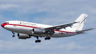 Spanish Air Force (Prime Minister Flight) Airbus A310 landing \u0026 departing Montreal (YUL/CYUL)