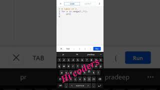table of 2 in python! python me 2 ka table kaise likhe ! #shorts #python #coding #table #2_table