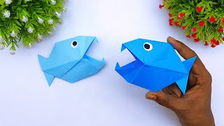 DIY Moving Paper Toy Fish | Origami Fish making Ideas | Handmade Paper Toy Ideas