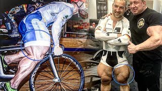 The Cyclist With The Biggest Legs - Most Muscular Cyclist in The World