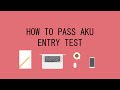 How to Pass the AKU Entry Test | Aga Khan University Admission Guide | MBBS