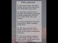 Fakta psikologi tentang kehidupan kamu.........