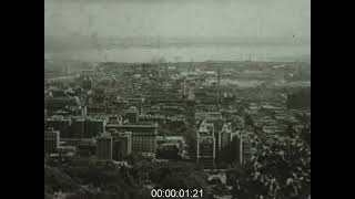 Panoramic View of Montreal, Canada, Mid-1940s - Film 1091957